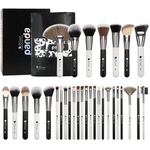 Ducare 31Pcs Panda Series Professional Makeup Brushes With Leather Case
